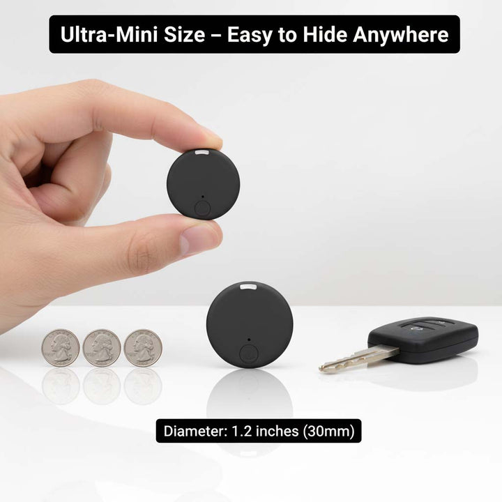 Magnetisk mini-GPS-tracker med sanntidssporing, bevegelsesvarsler og lydovervåking