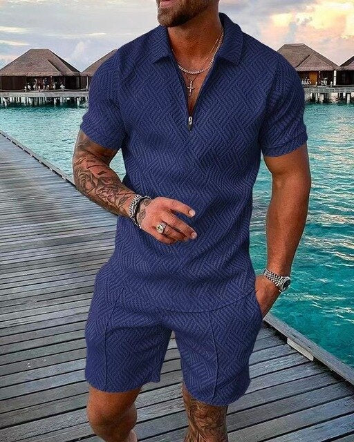 Complete summer set for men – Polo and shorts