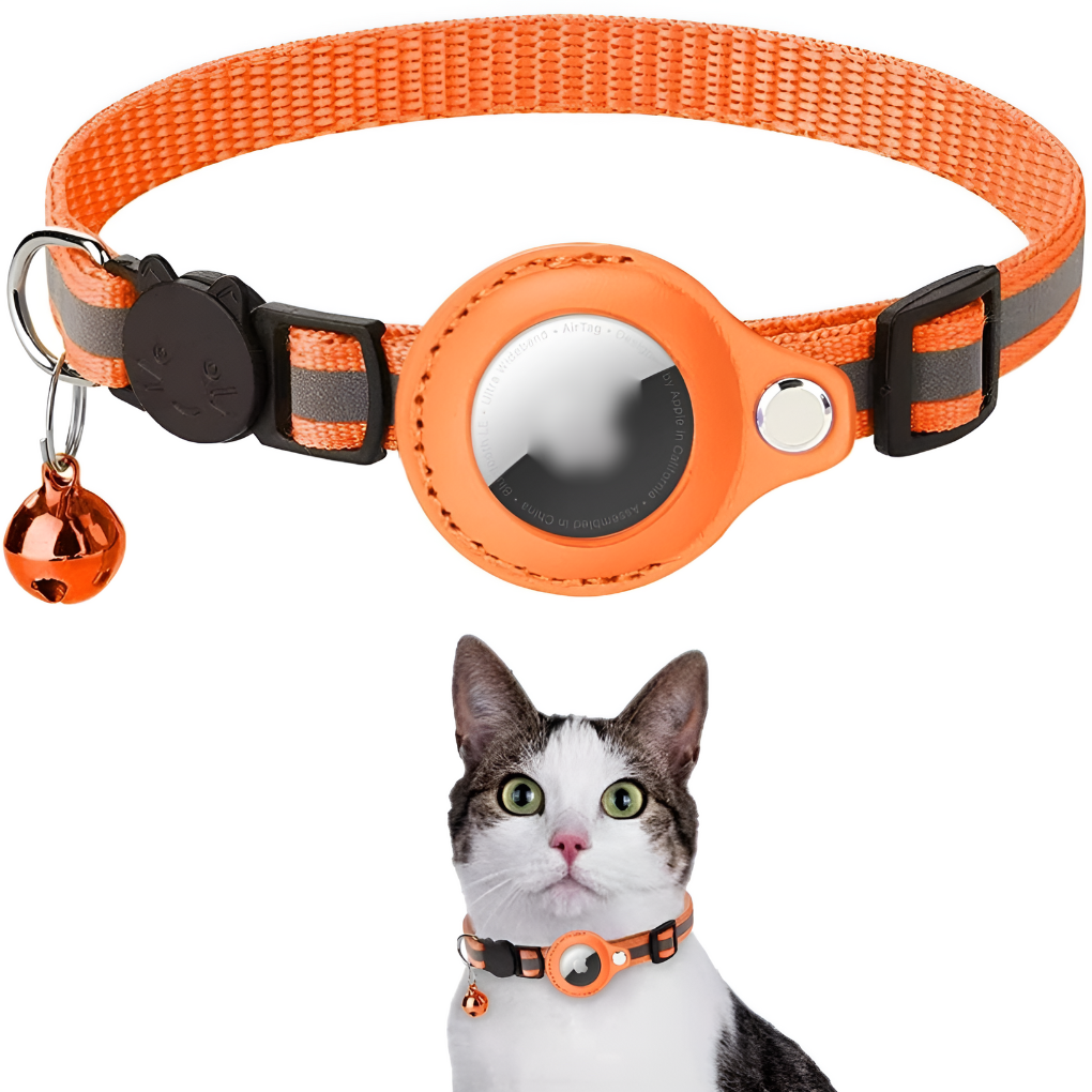 Katzen-GPS-Tracking-Halsband mit reflektierendem Design