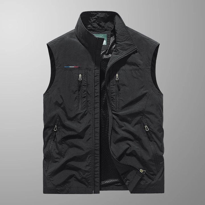 Pustende Multi-Lomme Vest for Menn