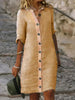 Casual summer dress in linen