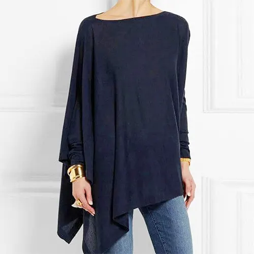 Langärmlige Bluse mit klassischem Schnitt und weichem Finish