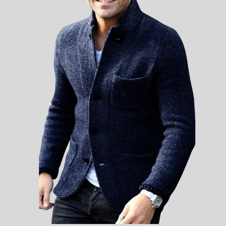 Herre blazer med knapper – Moderne stil med varme for kaldt vær