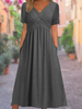 Elegant summer dress with V-neck