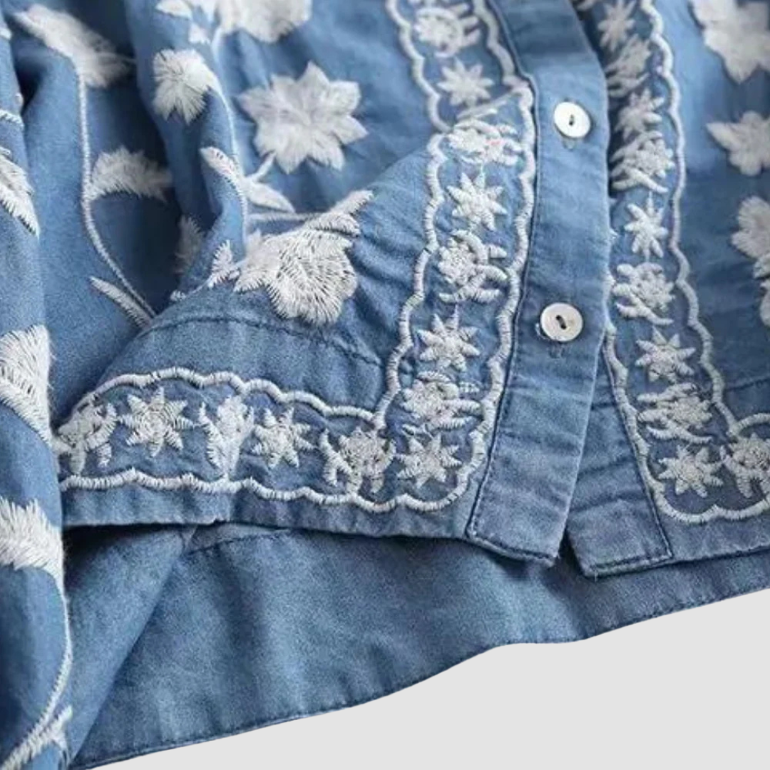 Bohemsk Brodert Dame Cardigan