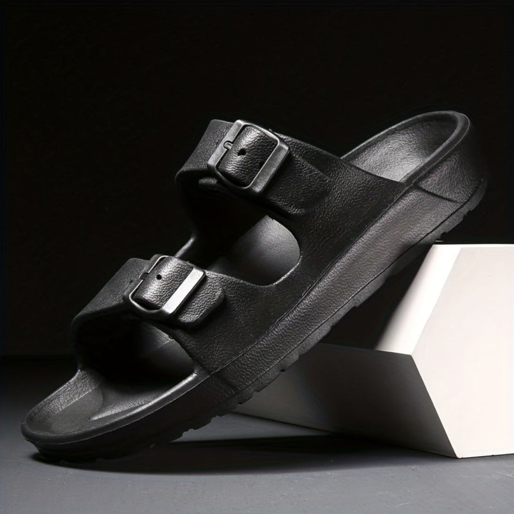 Herresandal med dobbel spenne