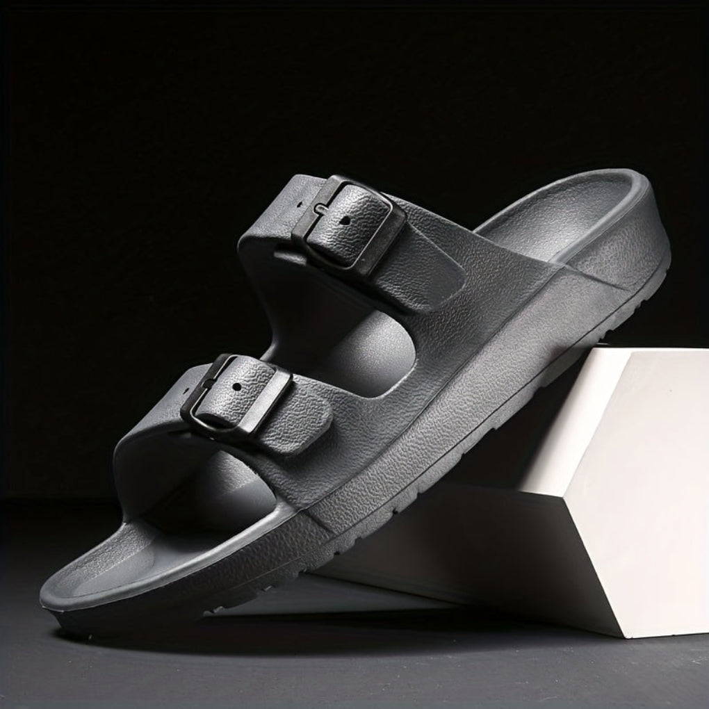 Herresandal med dobbel spenne
