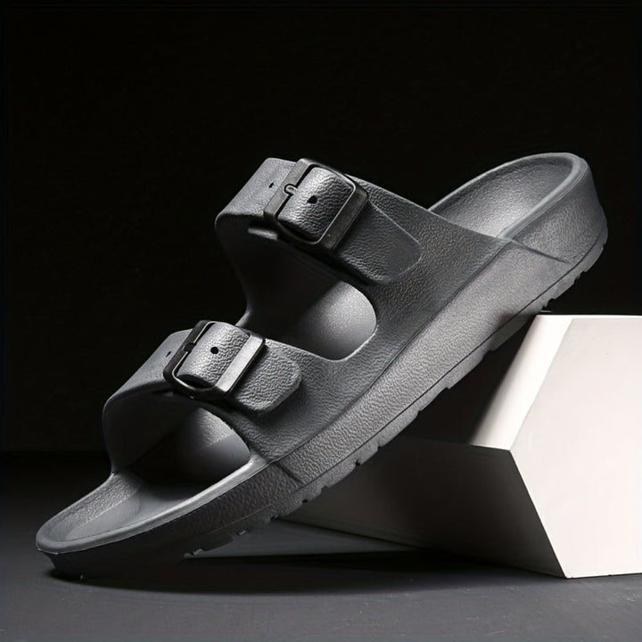 Herresandal med dobbel spenne