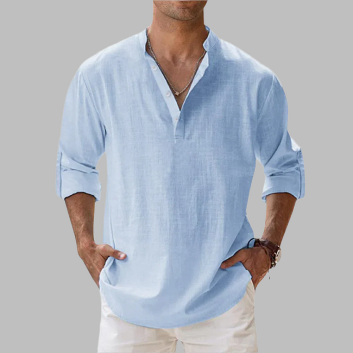 Men's relaxed summer shirt in linen