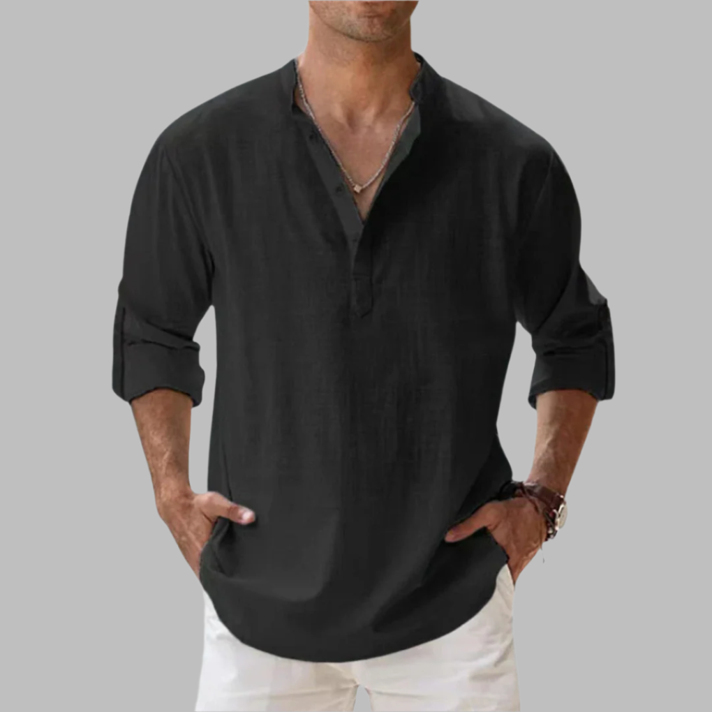 Men's relaxed summer shirt in linen