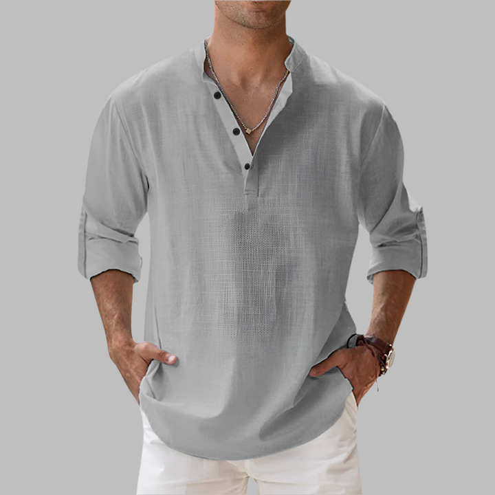 Men's relaxed summer shirt in linen