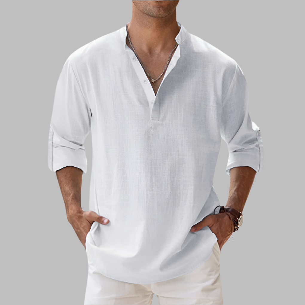 Men's relaxed summer shirt in linen