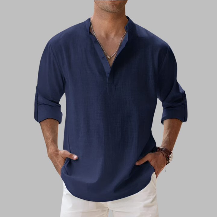 Men's relaxed summer shirt in linen