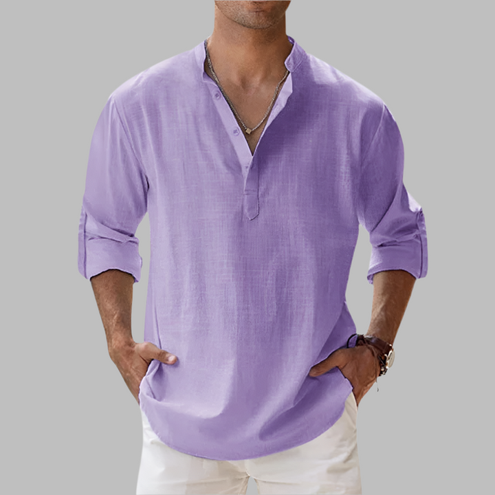 Men's relaxed summer shirt in linen