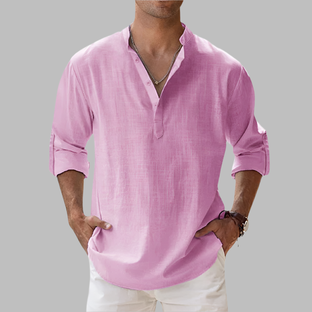 Men's relaxed summer shirt in linen