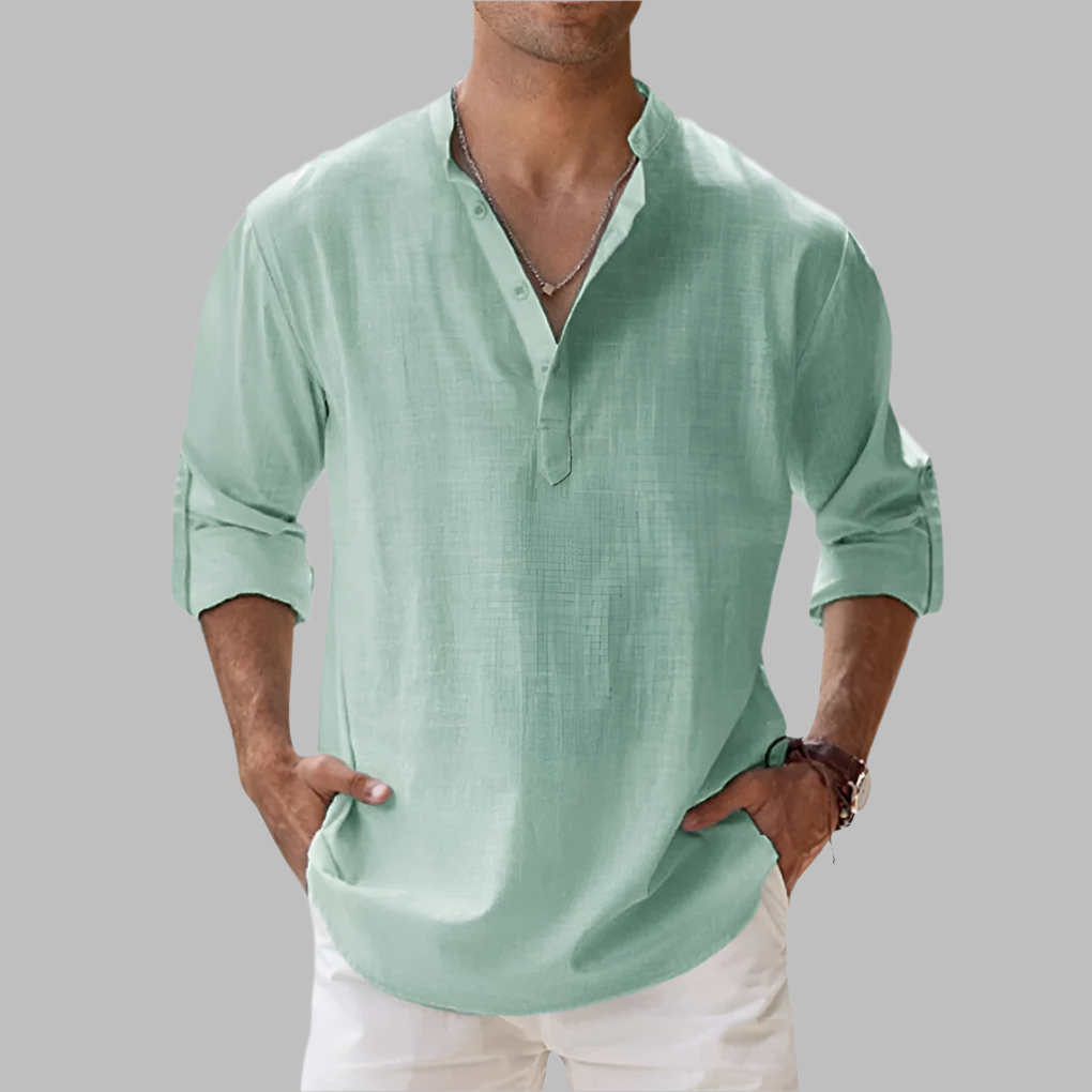 Men's relaxed summer shirt in linen