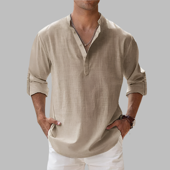 Men's relaxed summer shirt in linen