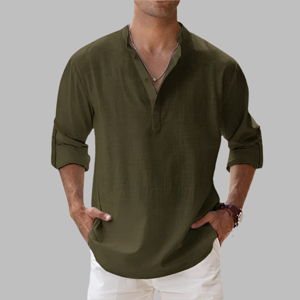 Men's relaxed summer shirt in linen
