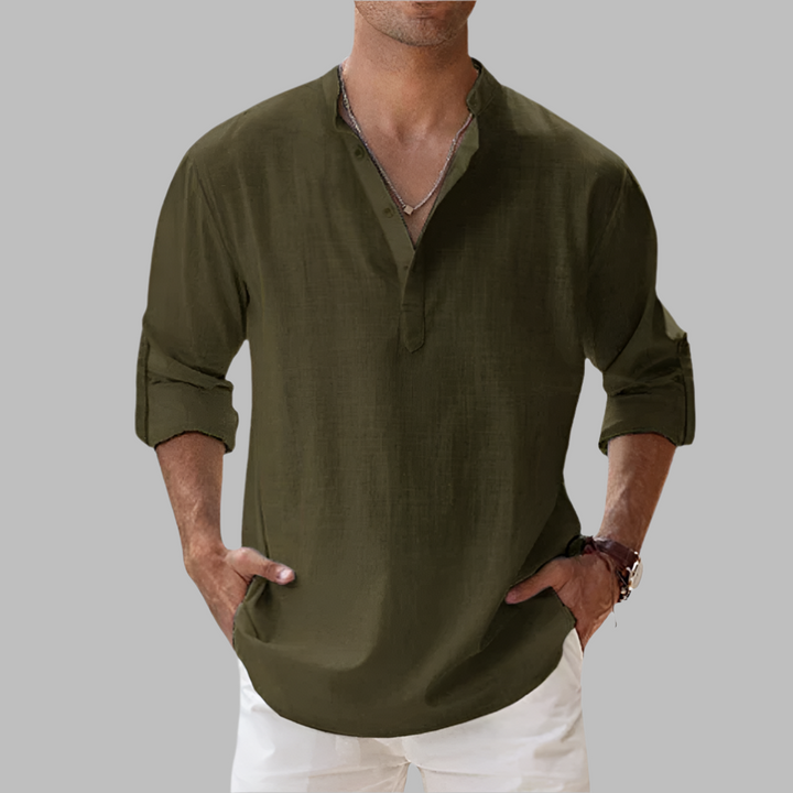 Men's relaxed summer shirt in linen