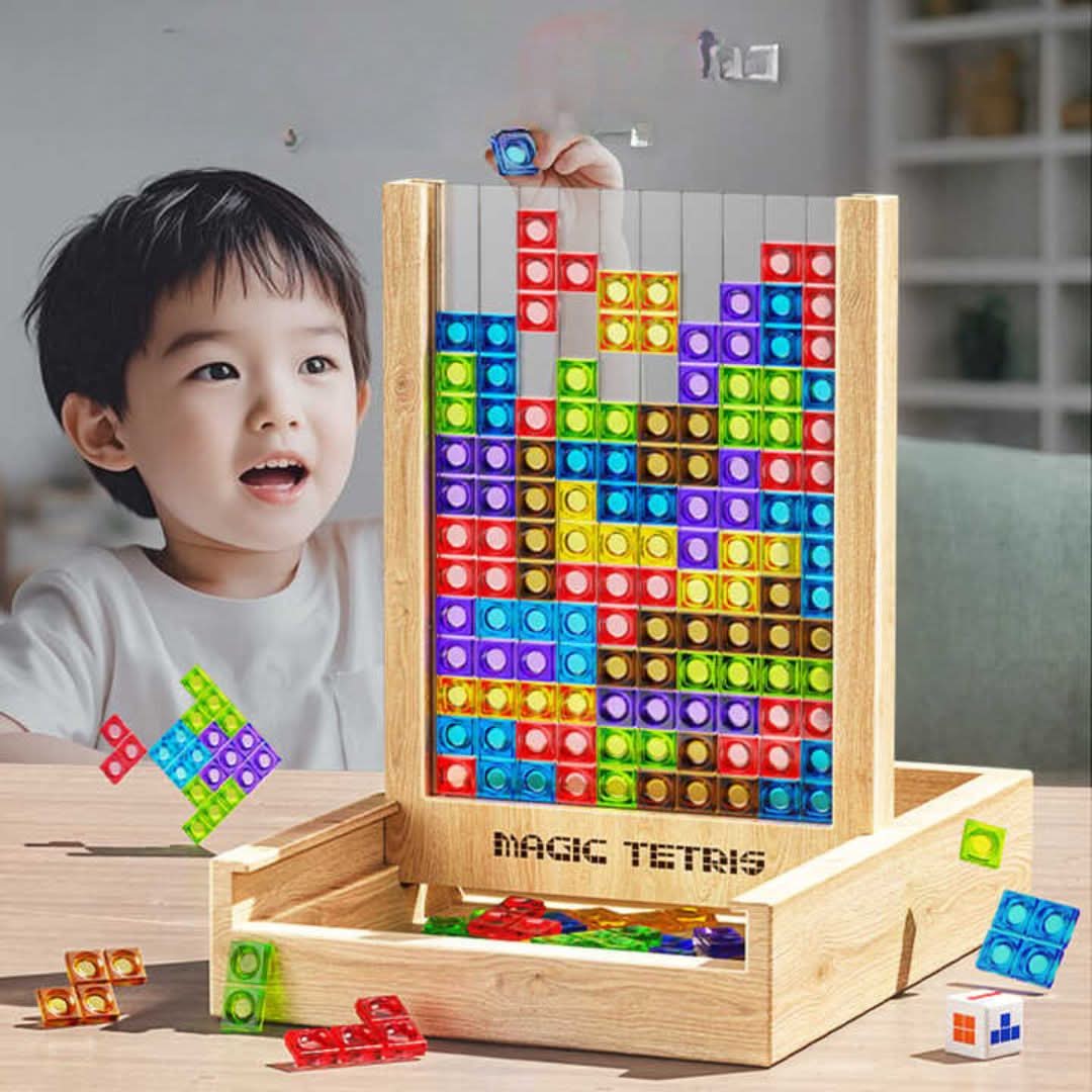 EcoBlock Tetris Board – Bærekraftig Tetris-puslespill for hele familien