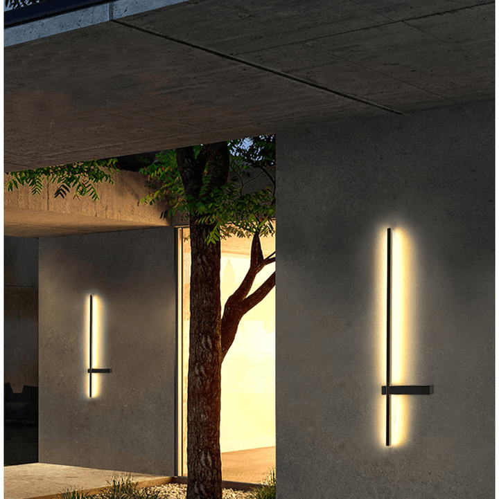 Moderne LED-utendørs vegglampe