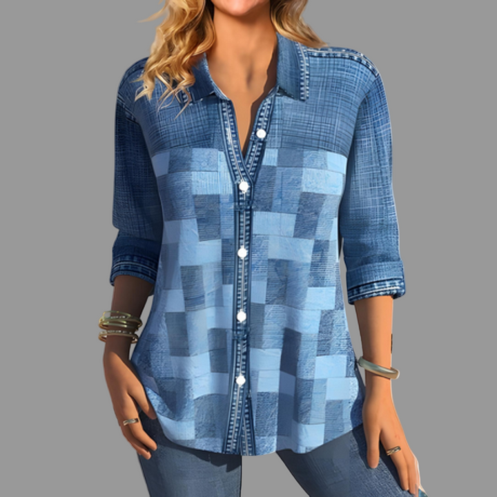 Bluse med knapper for kvinner – Venalin hverdagsstil