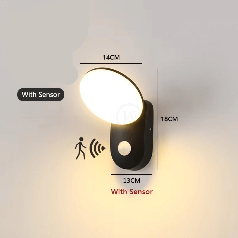 Smart LED-vegglampe med bevegelsessensor