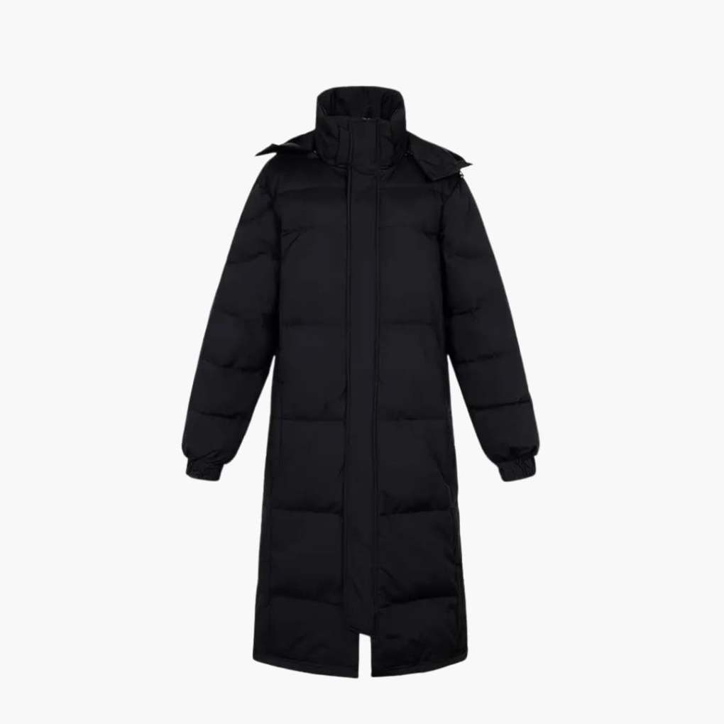 Menns Padded Jakke for Vinter med Full Glidelås
