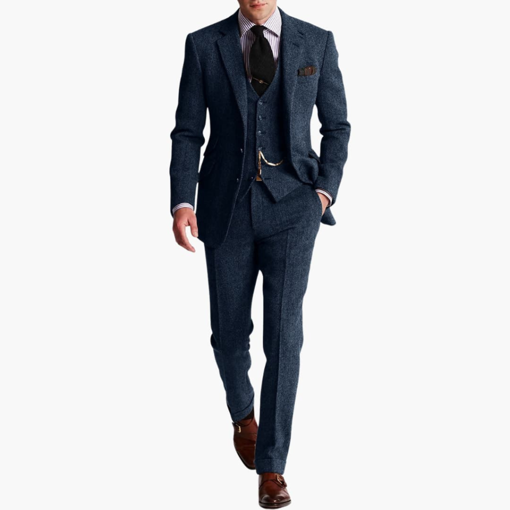 Menns formelle dress-set med jakke og vest