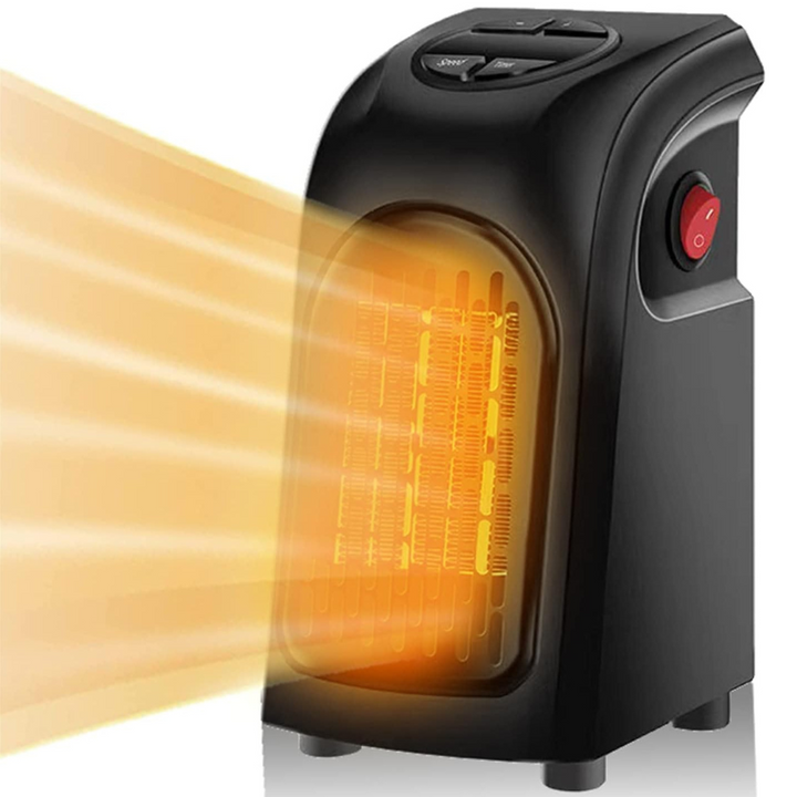 Stikkontaktvarmer med termostat og PTC-element