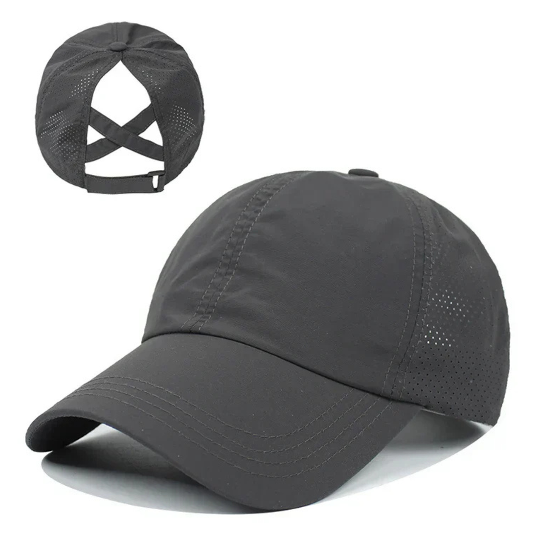 Pustende unisex mesh sports baseball cap med justerbar passform
