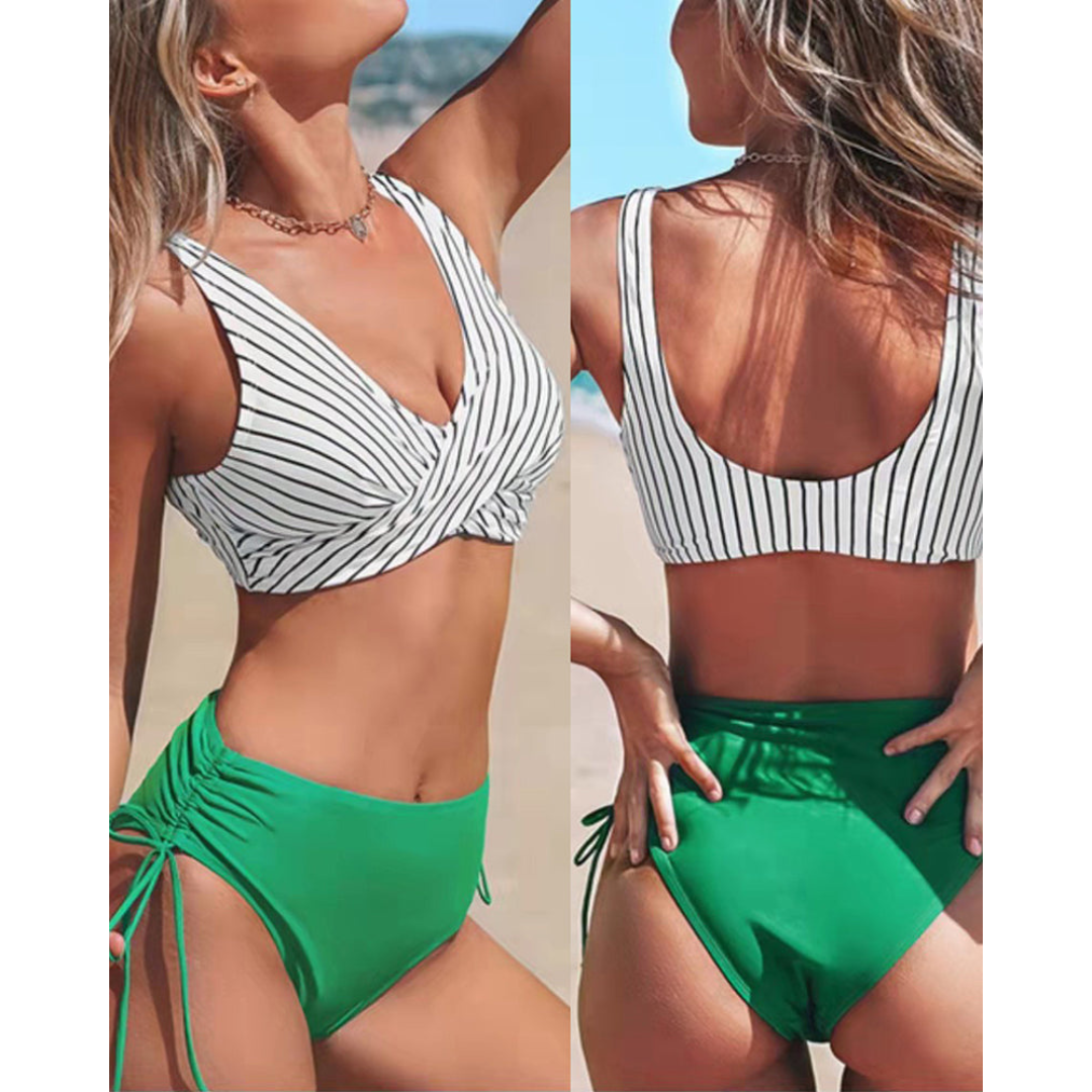 Kvinners 2-Dels Strand Bikini – Livlig Sommerstil