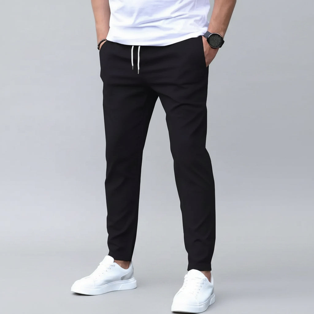 Herre Sporty Joggers med Lommer & Elastisk Liv
