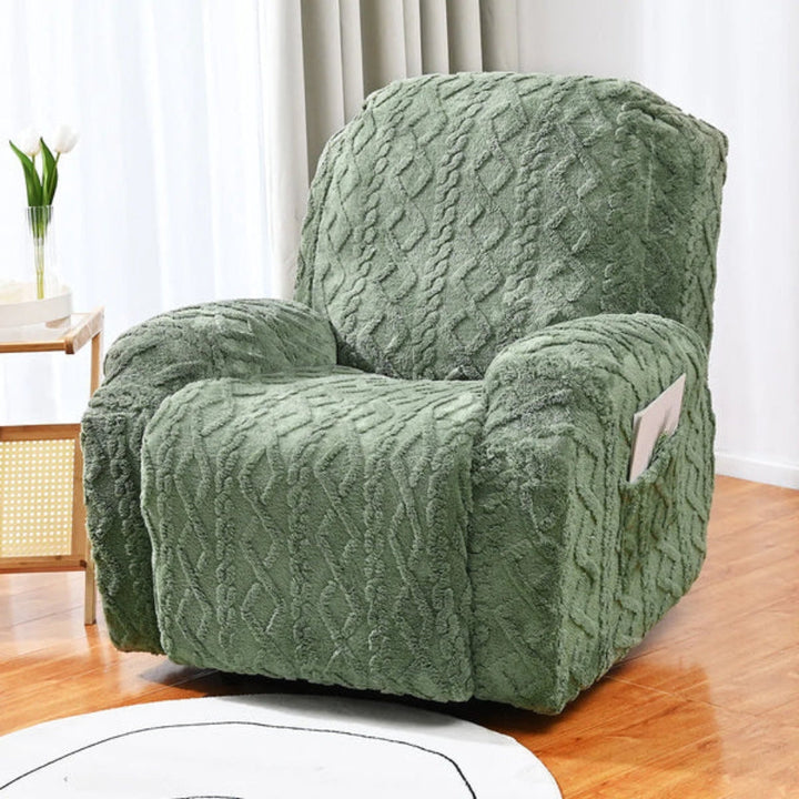 Weiche, rutschfeste Winterabdeckung aus Plüsch für Relaxsofa