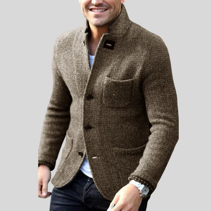 Herre blazer med knapper – Moderne stil med varme for kaldt vær