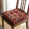 Thick padded seat cushion with strap for dining room or terrace chairs