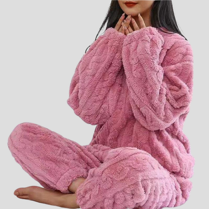 Fleece pyjamassett for kvinner
