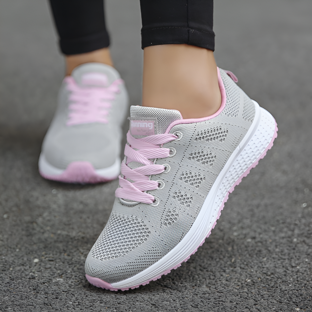 Ergonomic casual sneakers for women  Light and supportive