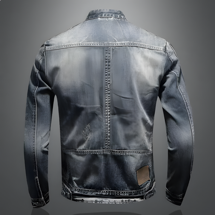 Retro denim jacket for men with timeless style