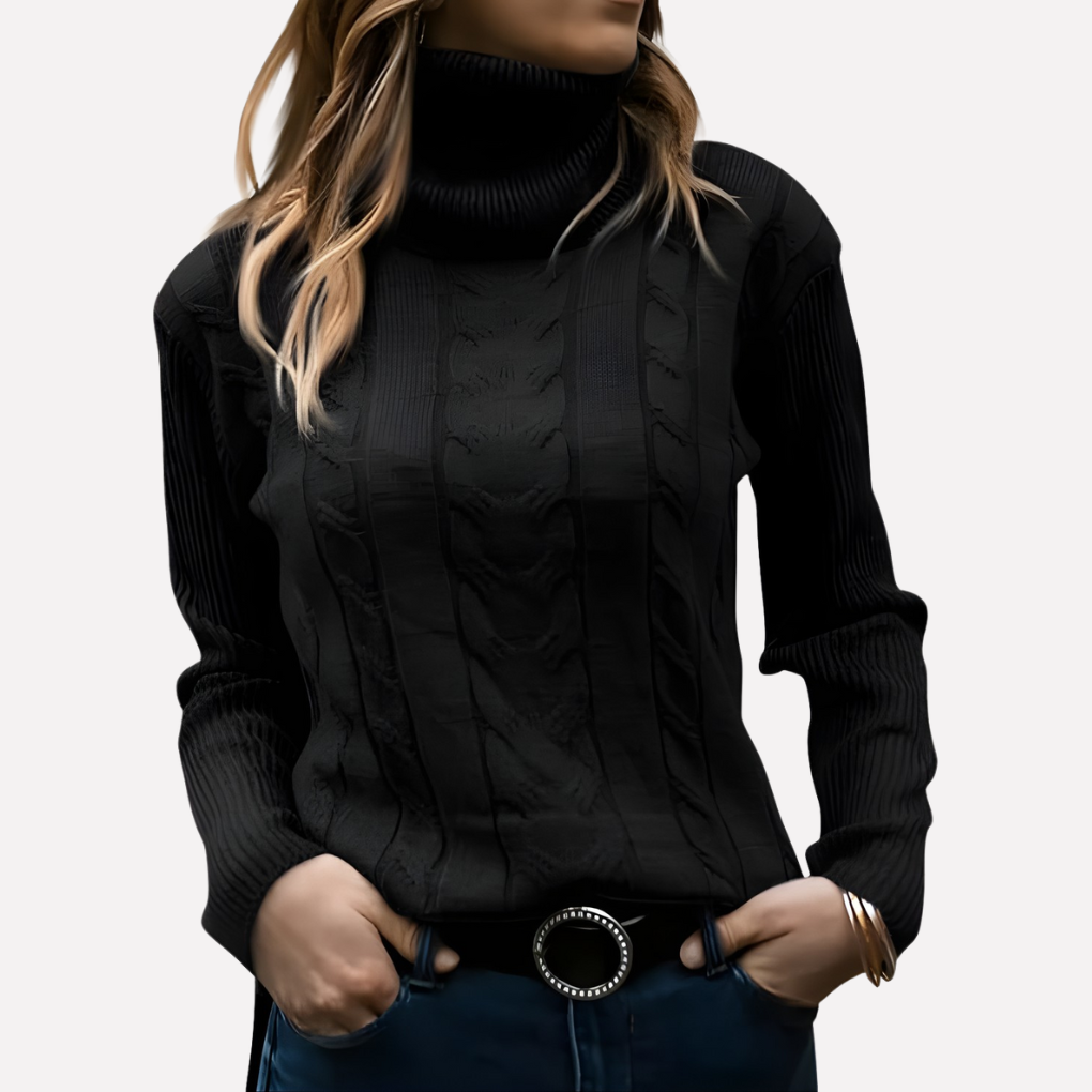 Kvinners Turtleneck Pullover – Avslappet Hverdag Stil