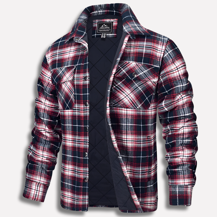 Rutete flanellskjorte i bomull – Lumberjack-stil