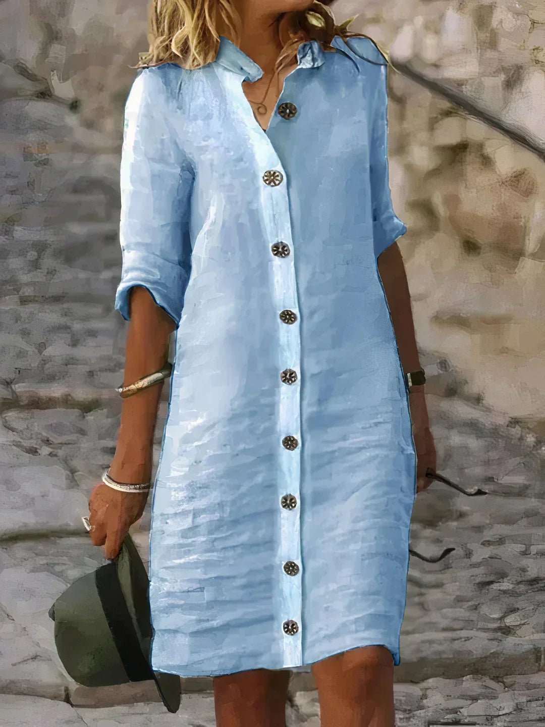 Casual summer dress in linen