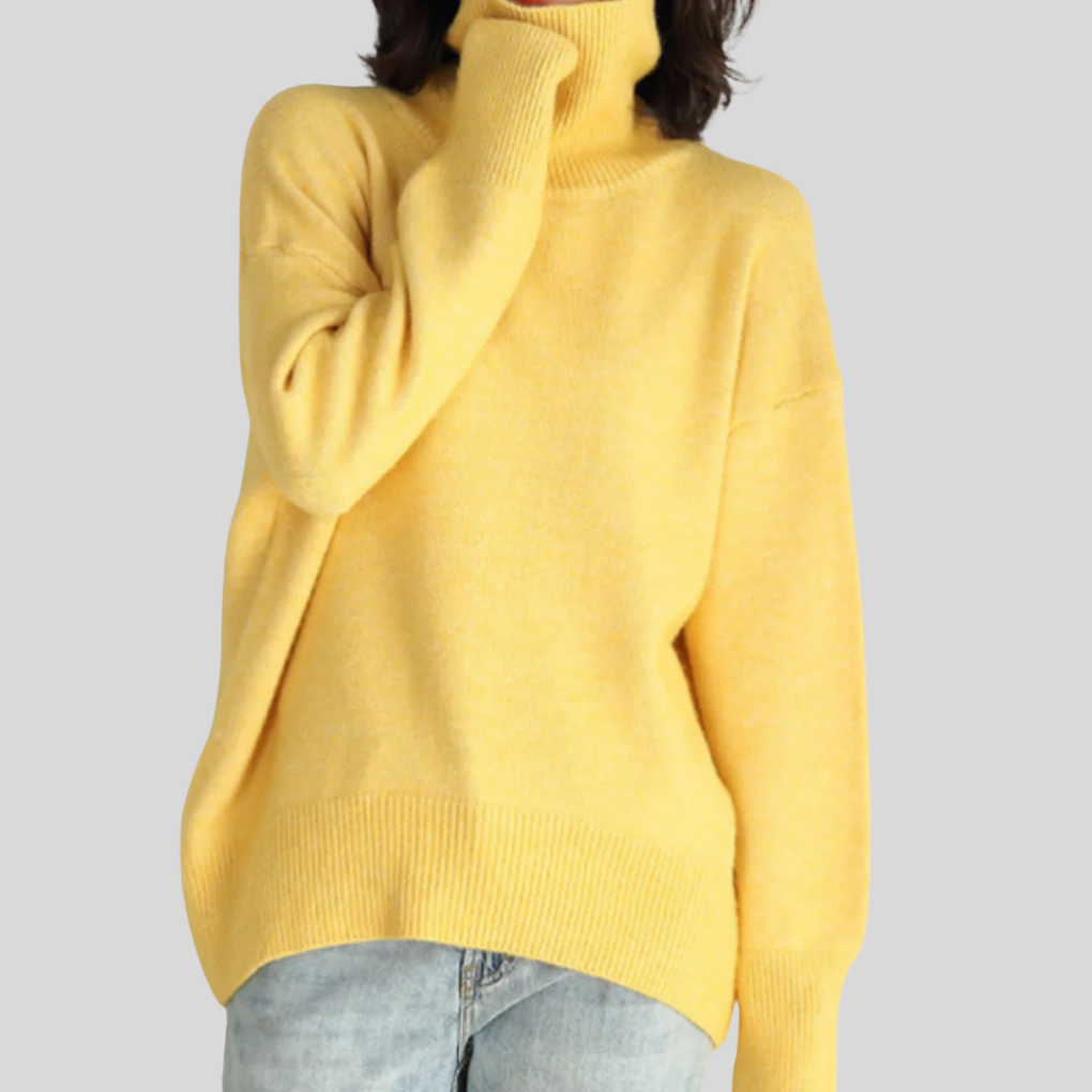 Modern high-neck sweater for women – Upgraded layer for cold weather