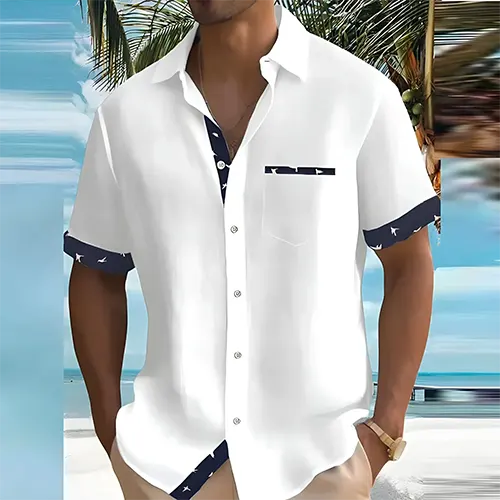 Breathable Short-Sleeve Summer Shirt for Men