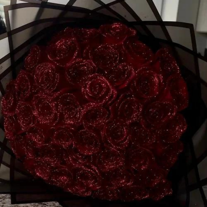 Glitterrose fra den evige blomstringen