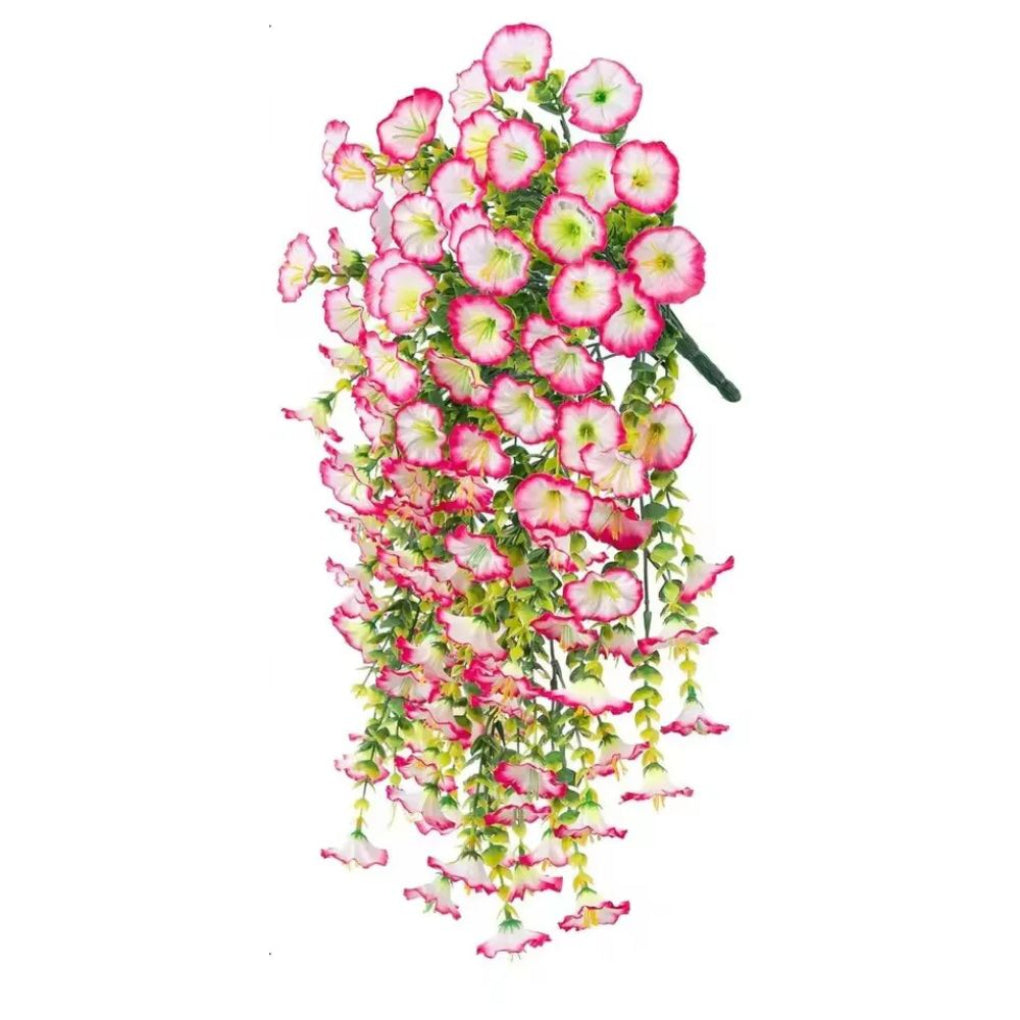 UV-bestandig kunstig hengende dekorasjon for morgenfrueblomster