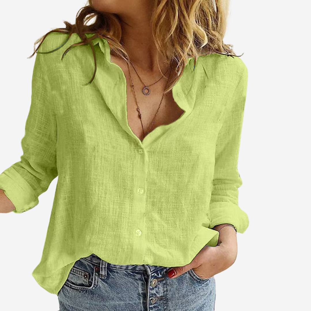 Classic linen shirt with vintage feel
