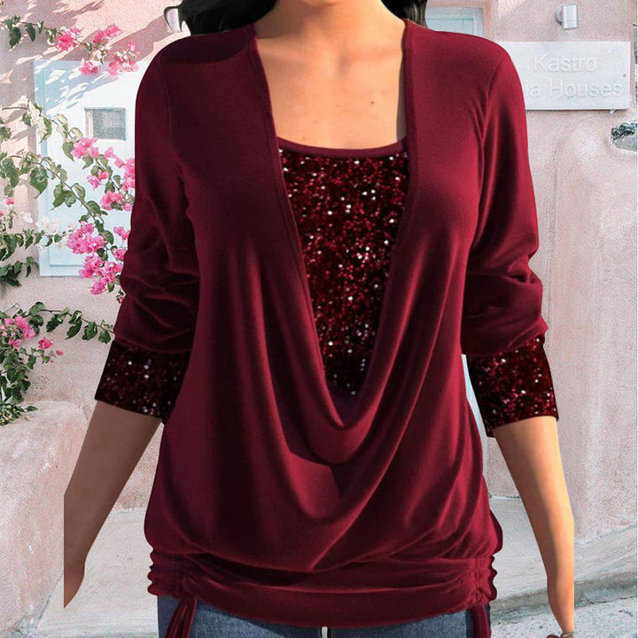 Trendy damebluse – Elin