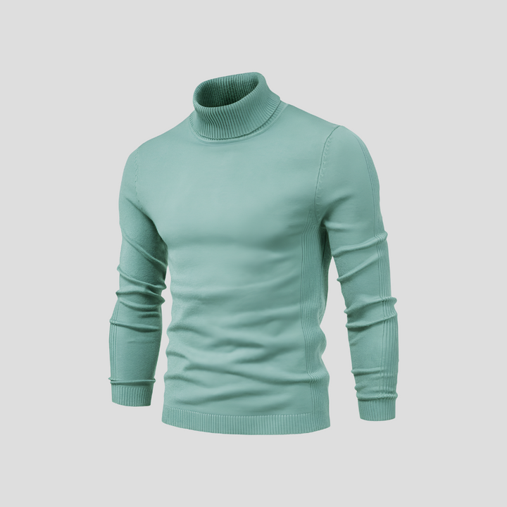 Men's sweater with turtleneck