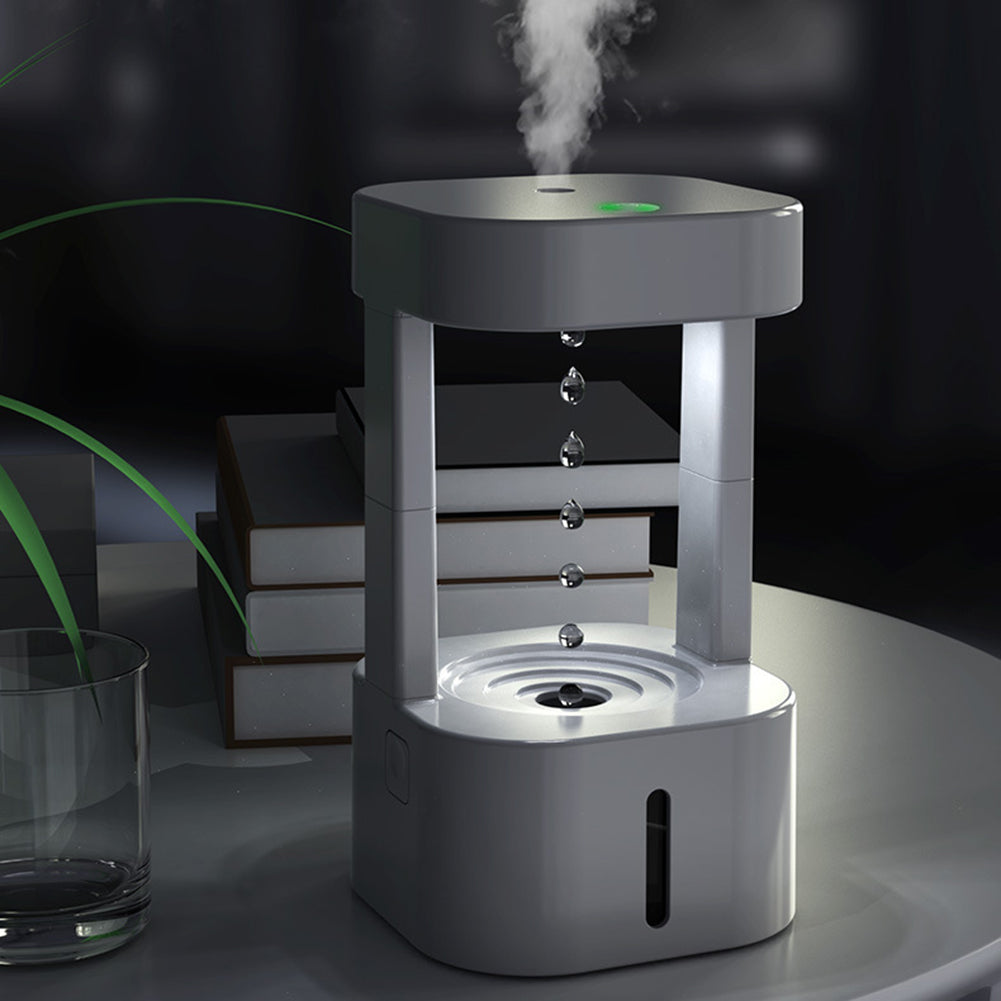 Antigravitasjons-luftfukter med 580 ml tank og auto-stopp
